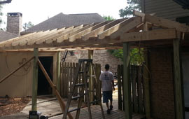 Framing New Patio Cover